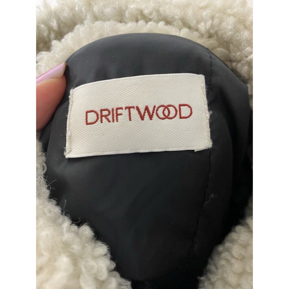 Driftwood Sweet Sherpa Jacket Women's Medium Zip Up Boho Patchwork Cottage - Picture 4 of 5